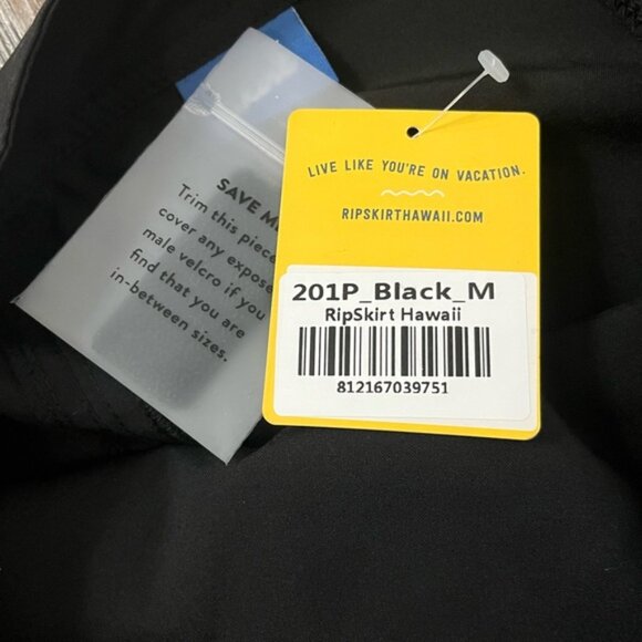 NWT RipSkirt Hawaii Black Wrap Skirt Classic Style 201 Size Medium - Picture 10 of 11